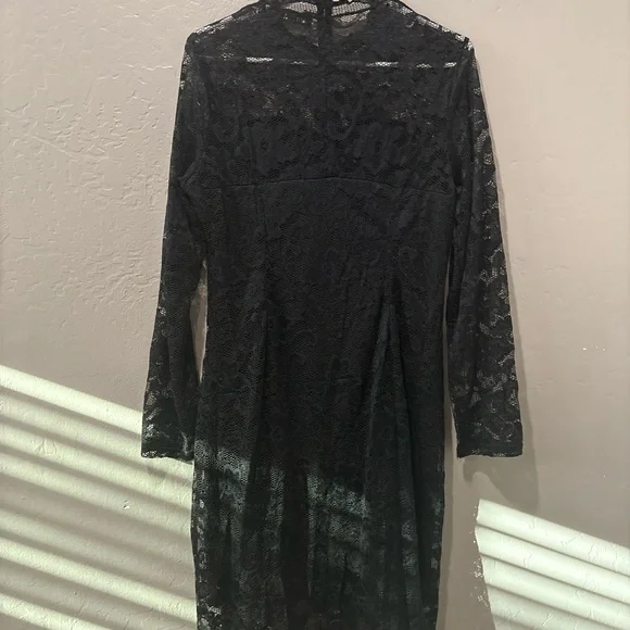 Stanzino Black Lace Long Sleeve Dress - Picture 7 of 8